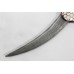 Dagger Knife Pure Silver Koftgiri WIre Work Damascus Steel Blade Handle D60